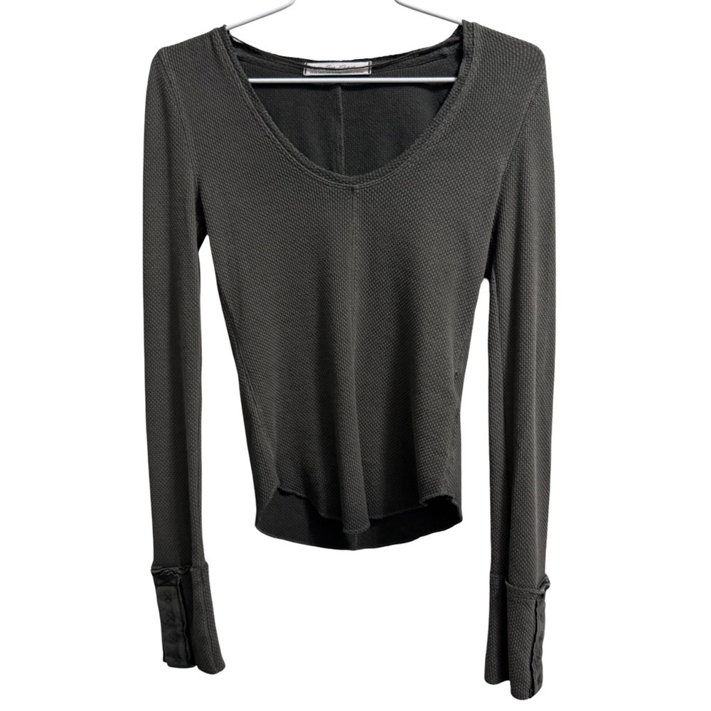 We the Free Green Henley Long Sleeve Top Size XS